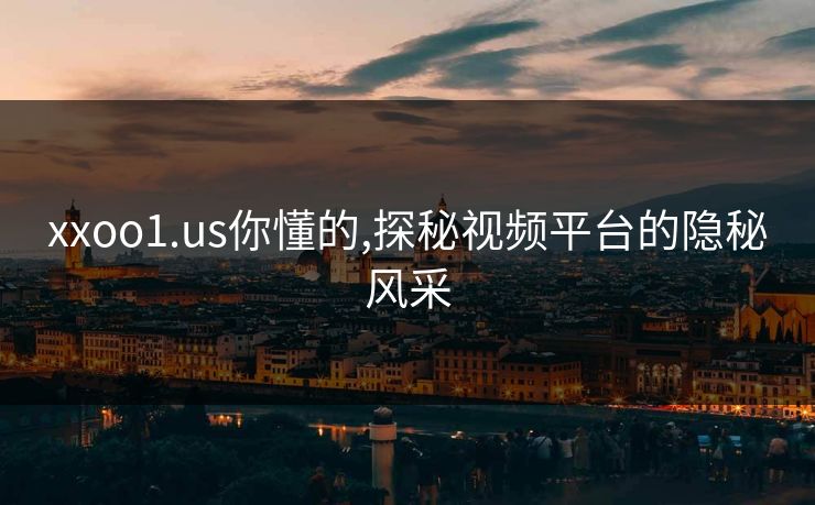 xxoo1.us你懂的,探秘视频平台的隐秘风采