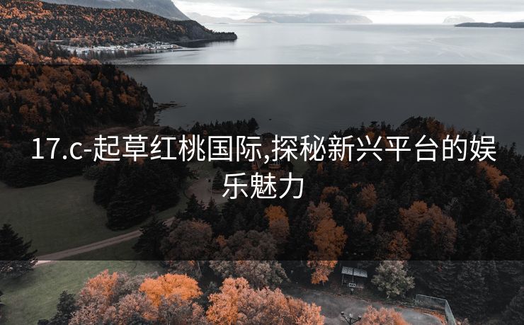 17.c-起草红桃国际,探秘新兴平台的娱乐魅力