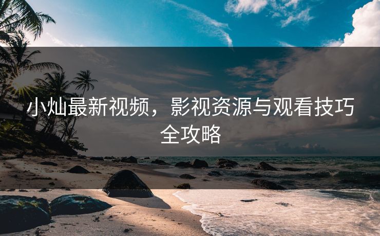 小灿最新视频，影视资源与观看技巧全攻略
