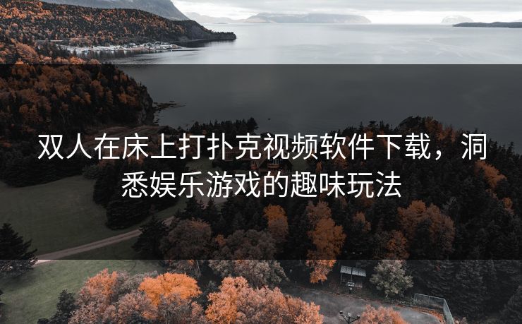 双人在床上打扑克视频软件下载，洞悉娱乐游戏的趣味玩法