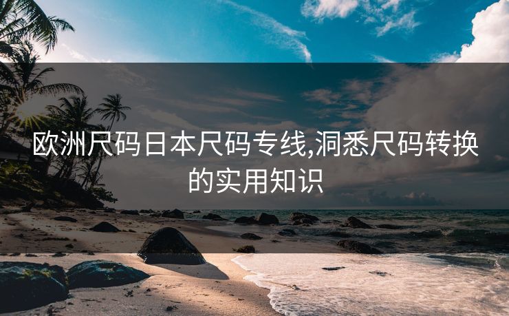 欧洲尺码日本尺码专线,洞悉尺码转换的实用知识